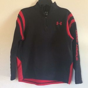 Under Armour 1/4 Zip Fleece Pullover size boys YS.